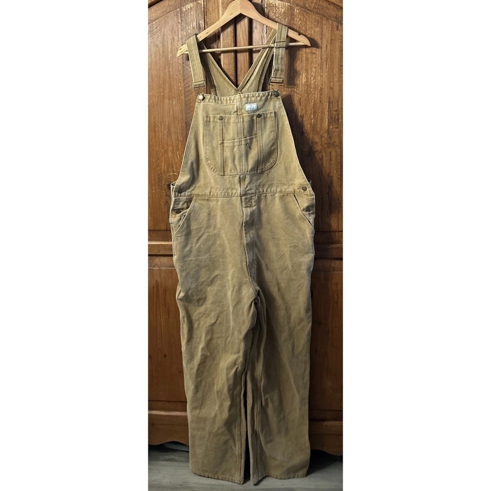HISEA Men's Bib Overalls Relaxed Fit Workwear Dungaree Pockets Jumpsuits Sz 40